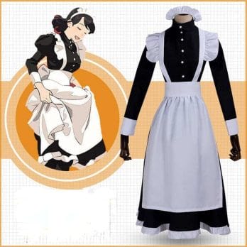 Maid Outfit Herren lang Cosplay Maid Dress 3