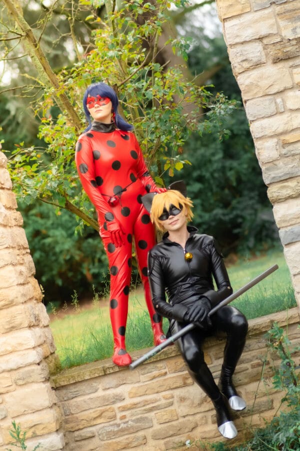 cat noir and ladybug cosplay